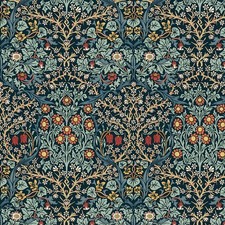 Free Spirit - Original Morris  Co - Blackthorn - Indigo, Fabric BTY