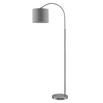 Lindby Keriba Stehleuchte Stehlampe Wohnzimmerlampe Lampe E27 60 W nickel ta127
