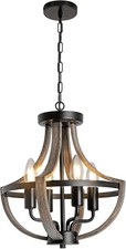 Farmhouse  Ceiling Light,4-Light Vintage Pendant Lights for Kitchen Island