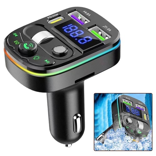 A2DP Compatible Car Receiver with USB Charging and Music Playback Options