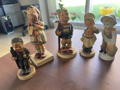 vintage goebel hummel figurine LOT OF 4 #128 ,12 2/0,311,76 1/6 And Other