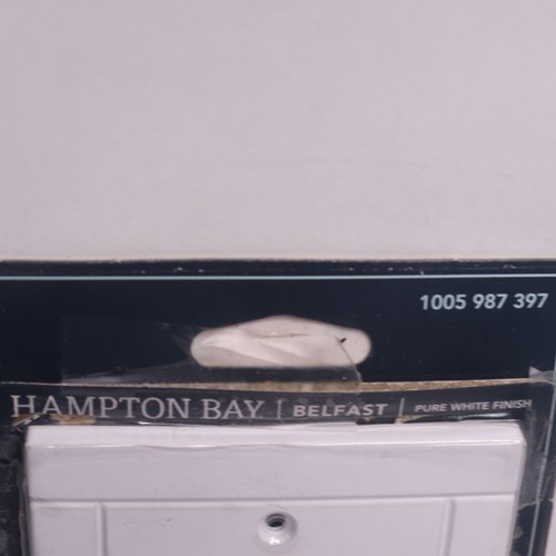 Hampton Bay Belfast Decorator/Rocker Wall Plate Pure White 1-Gang W44654C-PW-U - Picture 2 of 4