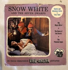 View Master Vintage Snow White and Seven Dwarfs Reel Set with Booklet