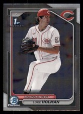 Luke Holman 2024 Bowman Draft #BDC-100 Chrome Cincinnati Reds