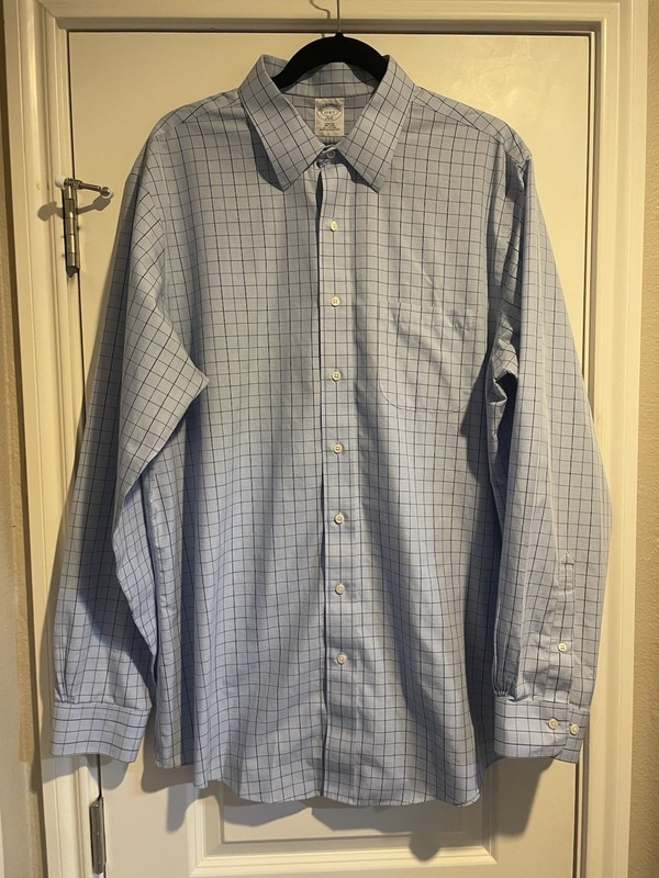 Brooks Brothers Slim Fit Non-Iron Button Shirt 17-6/7