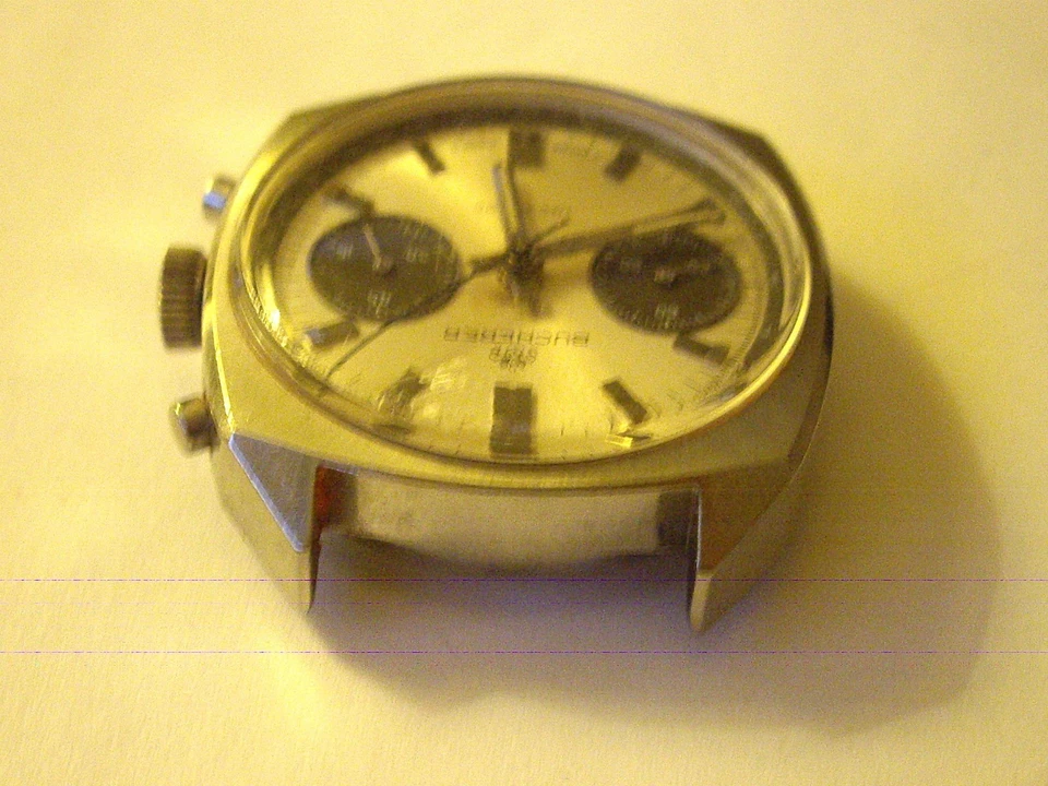 VTG Bucherer Incabloc Mens Chronograph "Landeron 248" Panda SS Watch Manual Wind - Image 2 of 4