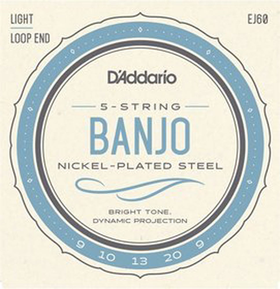 D'Addario EJ60 5 string Banjo Strings at Hobgoblin Music