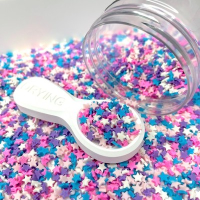 Pastel Unicorn Colored Star Polymer Clay Sprinkle Mix (NOT EDIBLE) D28-02