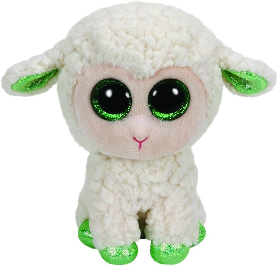 Ty Beanie Boo Boos 36128 Lala the Lamb with Green Feet /Regular 15cm ****NEW