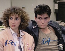 Jennifer Grey & Sheen Signed 11x14 Ferris Buellers Day Off JSA