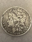 1896-O Silver Morgan Dollar Coin ungraded Circulated Possible face Strike Error