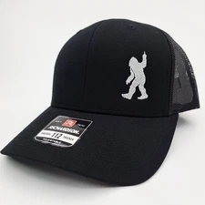 Sasquatch Bigfoot Richardson 112 Trucker Cap Hat Mesh Snapback Embroidered