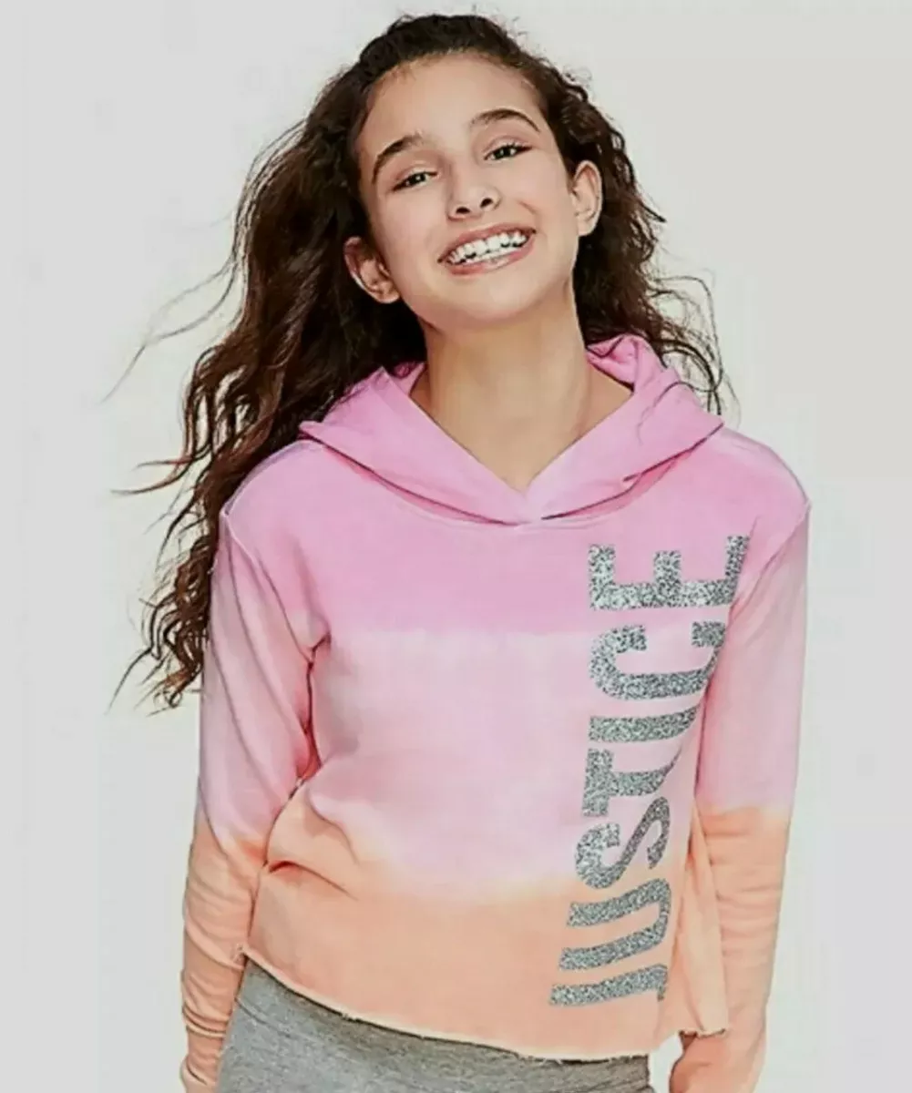 Justice logo hoodie sale