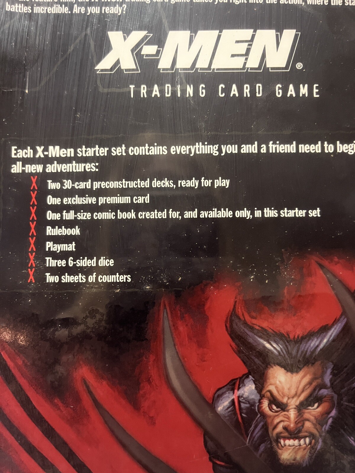 SEALED X-Men 2000 Trading Card Game 2 Player Starter Set Sealed NIBA