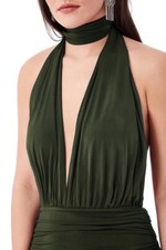 Multi Tie Open Back Maxi Dress