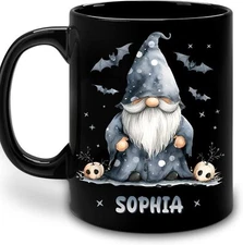 Hyturtle Personalized Halloween Gnome Mug Gifts For Gnome Lovers - Custom Name
