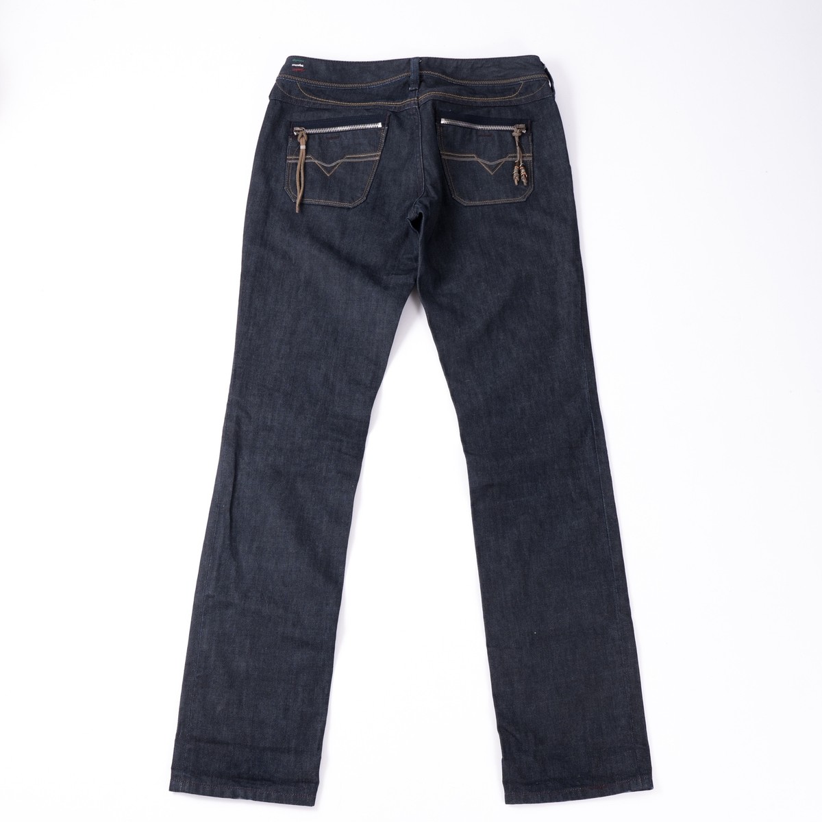 NWOT Diesel Dark Wash Denim Cotton Straight Leg Zip Pockets NWOT Diesel Dark Wash Denim Cotton Straight Leg Zip Pockets