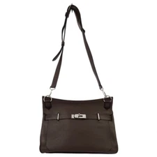 Hermes Brown Taurillon Clemence Jypsiere 34 Shoulder Bag 75.S □M 152658