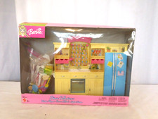 Mattel Barbie Kitchen Set Decor Collection Mattel New Rate Color Yellow Rare VTG