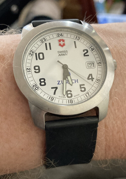 victorinox swiss army maverick men's chronograph black strap watch