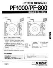 Service Manual-Anleitung für Yamaha PF-1000,...