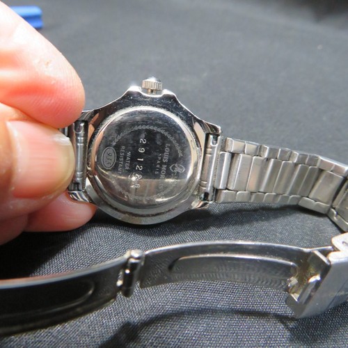 Vintage Louis Morais Paris 935 Datumsanzeige Edelstahl Quarz Damenuhr - Bild 9 von 19