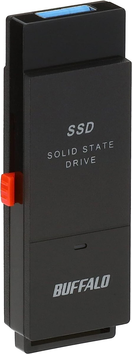 Buffalo External SSD 1TB USB3.2 Gen2 Stick portable Type cable
