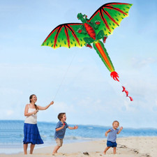 3D Dragon Kite Single Line with Tail Kites Outdoor Fun Toy Kite Family Outdoor S