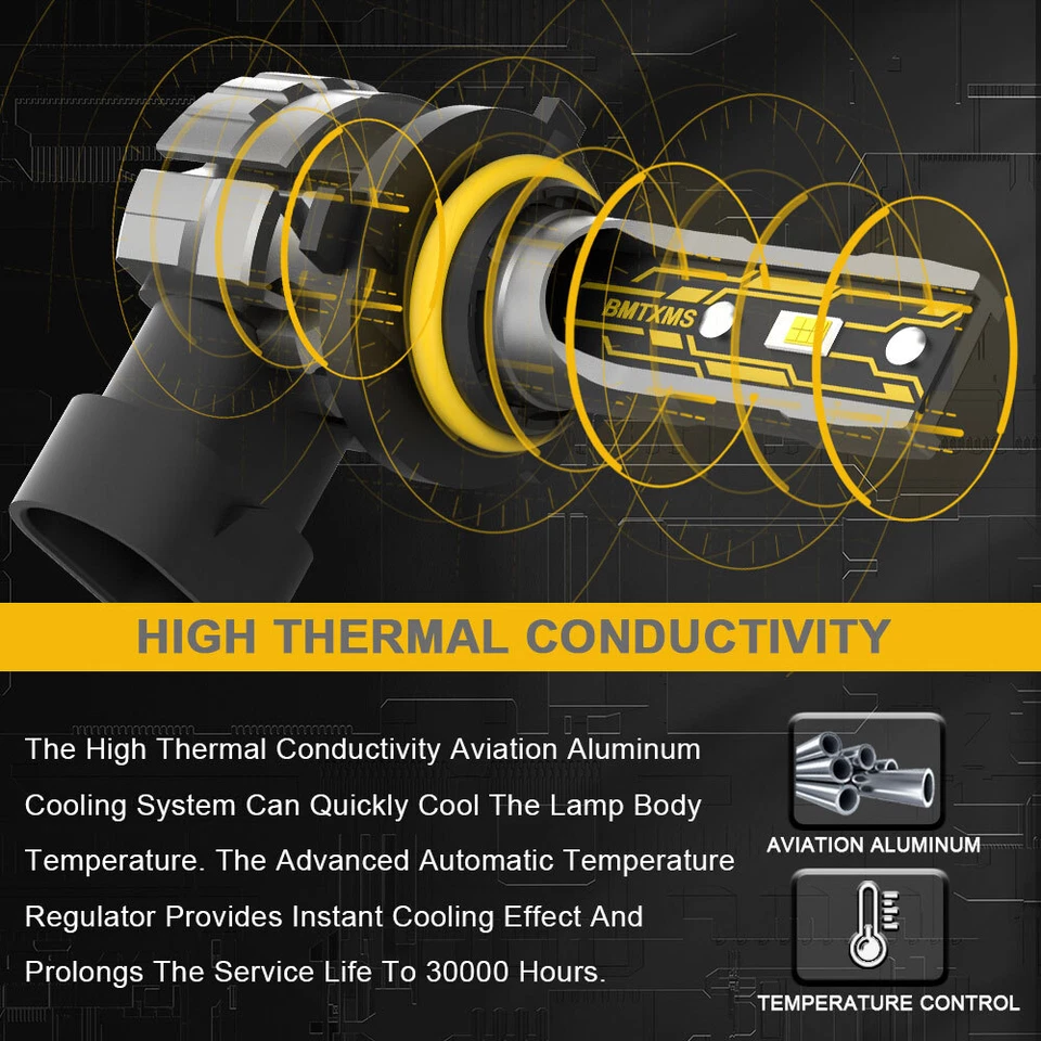 For Mack Granite 2020 2023 2024 HIGH+ LOW BEAM 9006 + 9005 4 LED Headlight Bulbs Foto 4 de 4