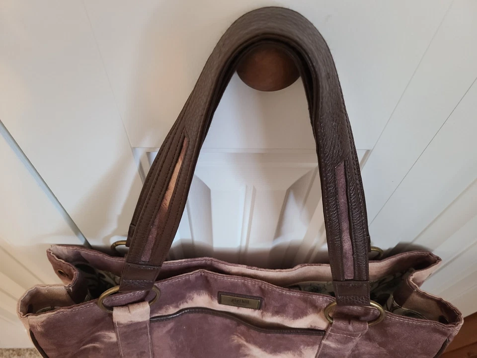 Gigi hill LA Large faux animal tote 17.5” W X 12.5” T X 6.5” D 9” Strap, browns - Image 4 of 4