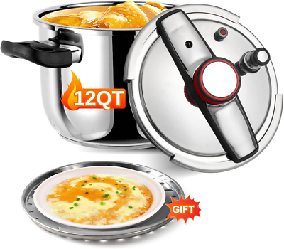#ad #ad Pressure Cooker 12 QT Stainess Steel Pressure Canner 12 Quart Explosion Proof $196.99