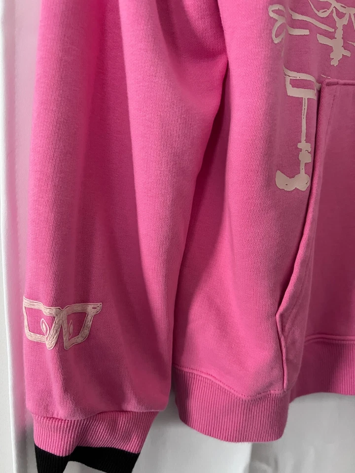 Pulôver com capuz Puma Bob Esponja calça quadrada meninas jovens rosa tamanho XL (W60251) - Imagem 4 de 4