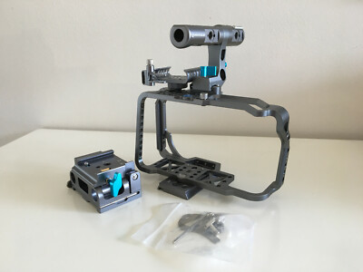 Blackmagic 6K4K full cage Kondor Blue +15mm Arri Baseplate + T5 SSD Holder 