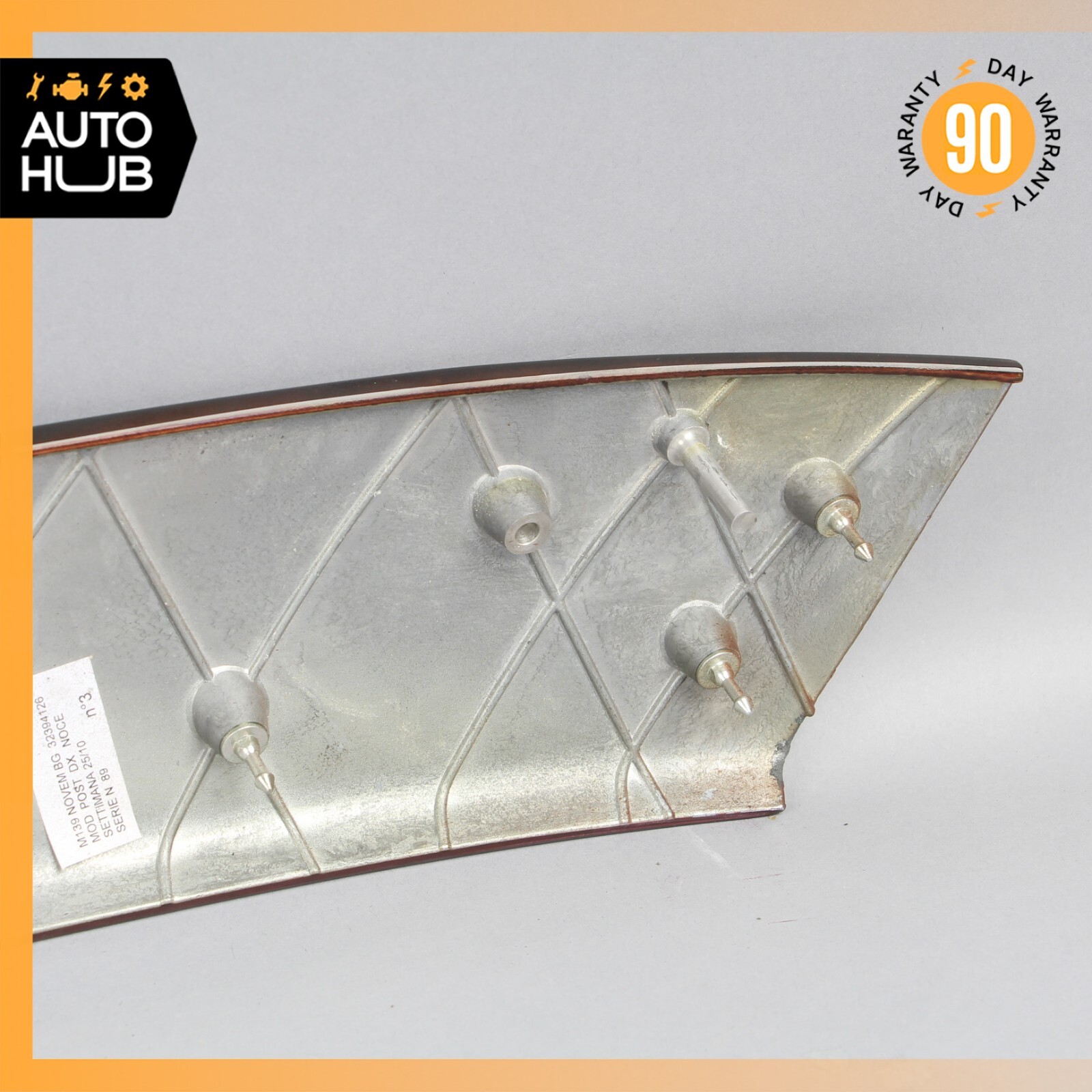 03-13 Maserati Quattroporte M139 Rear Right Side Door Panel Trim Panel Wood OEM
