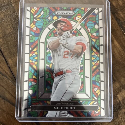 2022 Panini Prizm Stained Glass Silver Prizm SG5 Mike Trout eBay