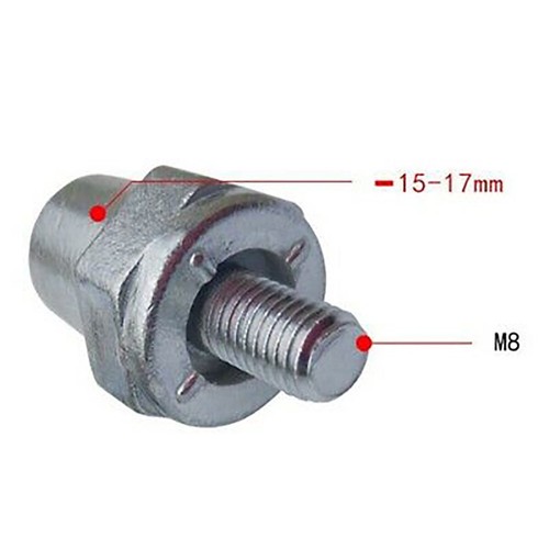 2 Pcs/8mm Positive Negative Battery Post Terminal Adapter Converter For