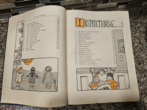 Mary Frances Sewing Book 1913 Delightful Learn to Doll Clothes Patterns Vintage - Picture 13 of 24