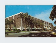 Postcard Clearwaters ultra modern public library Clearwater Florida USA