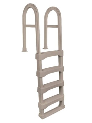 Blue Wave NE9878 Snap-Lock Deck Ground Taupe Pool Ladder