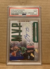 2020-21 Panini MVP Contenders Jayson Tatum Bronze Autograph /25 PSA 9 Celtics 🔥