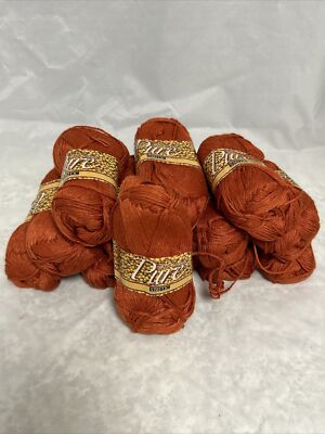 Southwest Trading Company Soy Silk 13 Skeins Burnt Orange Yarn 50 Gm Color 81