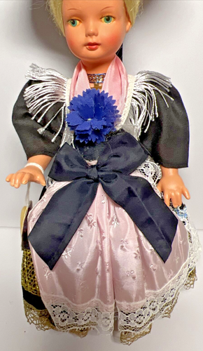 Muñecas Molls Trachten de colección nuevas con etiquetas años 50 Alemania muñeca de recuerdo Baviera con estuche - Imagen 4 de 12