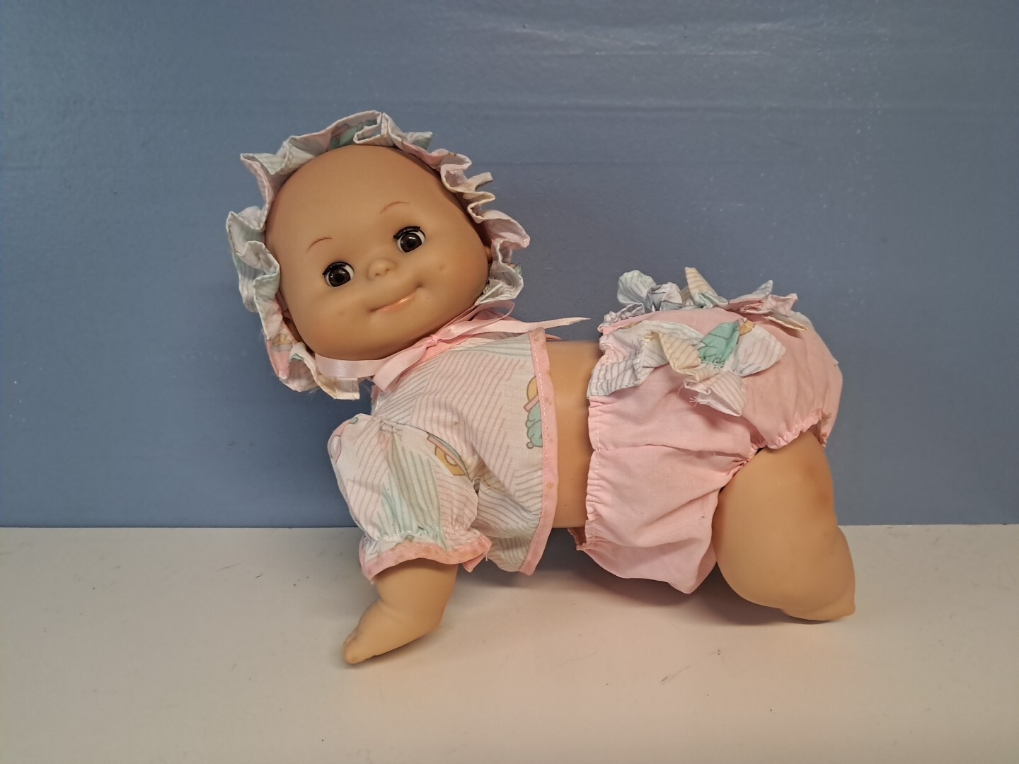 Vtg Crawling Doll Vinyl And Plastic Untested