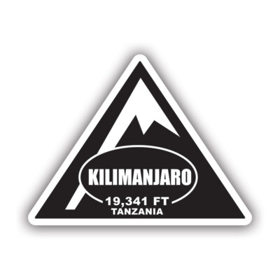 Mount Kilimanjaro Sticker Decal - Weatherproof - tanzania climbed climb hiking