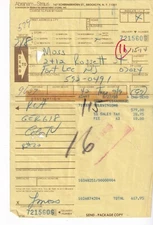 Paid Bill Abraham & Straus, Brooklyn, NY Aug. 27, 1980