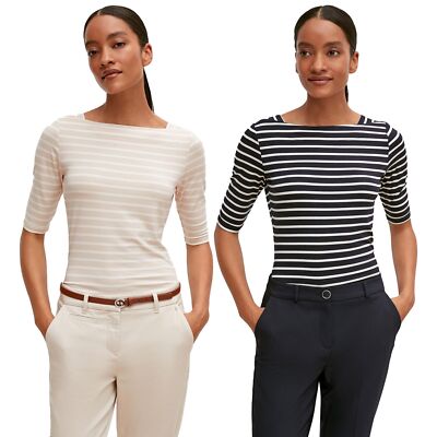 Comma Damen T-Shirt – Bequeme Passform, Aus Reiner Baumwolle, Vielseitig Für Den Alltag