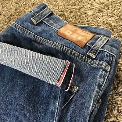 Copper Hill Jeans Mens Size 37x30 Selvedge Denim Medium Wash Regular Straight