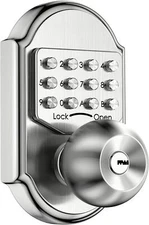 Keyless Entry Keypad Deadbolt Door Lock Stainless Steel Sabbath Lock Mechanical