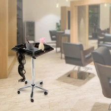 Salon Hair Extension Tool Tray Rolling Cart, Hairdressing Storage Cart Trolley