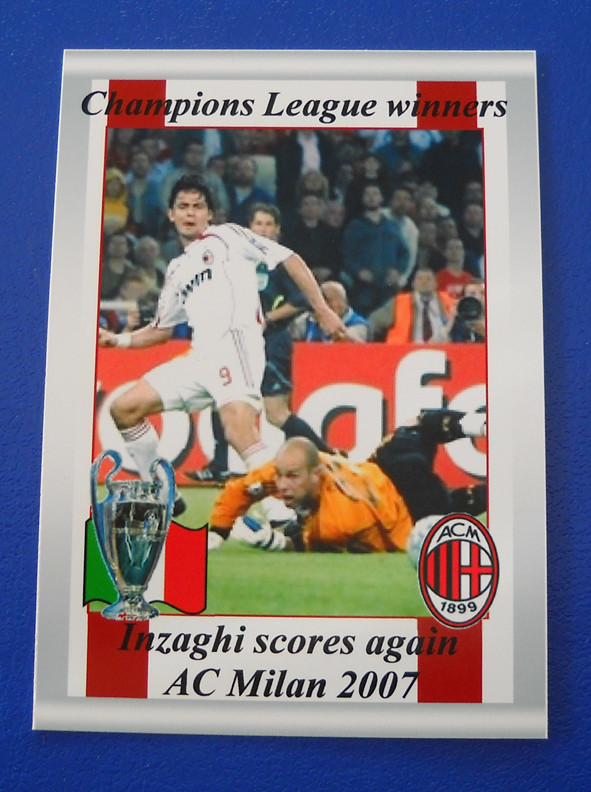 FIGURINA/CARD CHAMPIONS LEAGUE WINNERS - AC MILAN 2007 - INZAGHI
